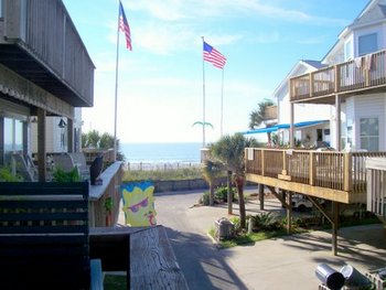 View from Deck, Four Bedroom Beach House in Myrtle Beach, SC
